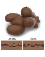 LoveToy Streetgirls 6 Masturbator - Realistische TPE - Bruin-Erotiekvoordeel.nl