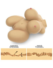 LoveToy Streetgirls 6 - BBW Masturbator - Realistisch - TPE - 32,5 cm-Erotiekvoordeel.nl