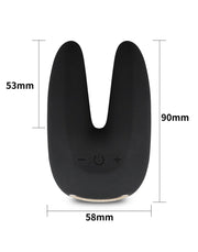 LoveToy - O-Sensual Rapture Twin - Clitoris of Tepel Vibrator - Zwart-Erotiekvoordeel.nl