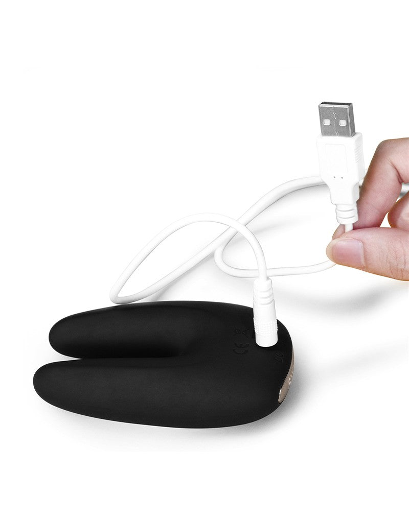 LoveToy - O-Sensual Rapture Twin - Clitoris of Tepel Vibrator - Zwart-Erotiekvoordeel.nl