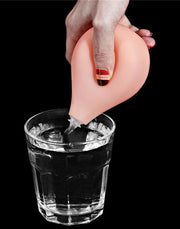 LoveToy - Realistische Squirt Dildo 28 cm - Waterbestendige PVC Dildo in Nude kleur met Squirt functie-Erotiekvoordeel.nl