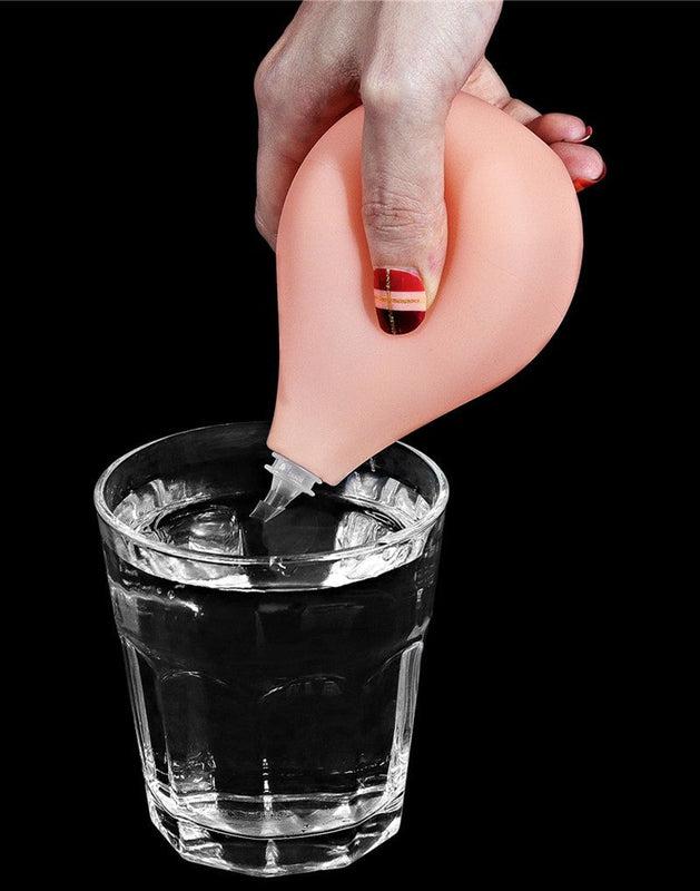 LoveToy - Realistische Squirt Dildo 28 cm - Waterbestendige PVC Dildo in Nude kleur met Squirt functie-Erotiekvoordeel.nl