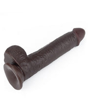 LoveToy - Realistische XXL Dildo Met Zuignap 23 x 4 cm - Bruin-Erotiekvoordeel.nl
