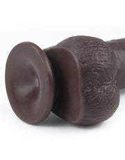 LoveToy - Realistische XXL Dildo Met Zuignap 23 x 4 cm - Bruin-Erotiekvoordeel.nl