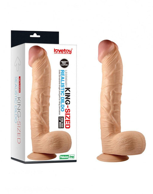 Lovetoy - Realistische XXL King Size Dildo 30,5 cm-Erotiekvoordeel.nl