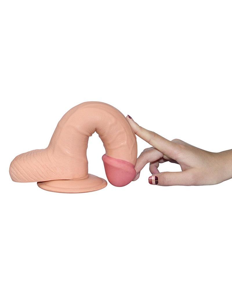 LoveToy - The Ultra Soft Dude - Realistische Dildo - 22,5 cm-Erotiekvoordeel.nl