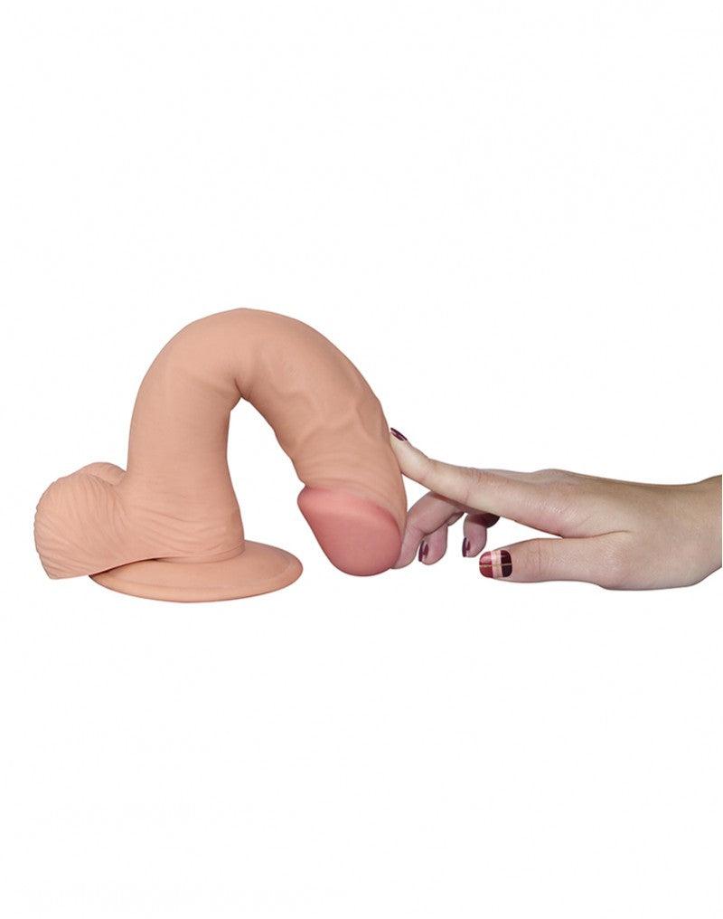 LoveToy - The Ultra Soft Dude - Realistische Dildo - 23 cm x 4,1 cm-Erotiekvoordeel.nl