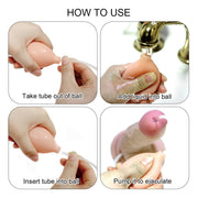 LoveToy - Zachte Spuitende Dildo - Met Squirt Functie - 23 cm - Lichte Huidskleur-Erotiekvoordeel.nl