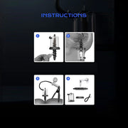 LuvPump - Rosebud Pump - Manual Anal Pump - Dual Stimulation - Brass Pump Pistol-Erotiekvoordeel.nl