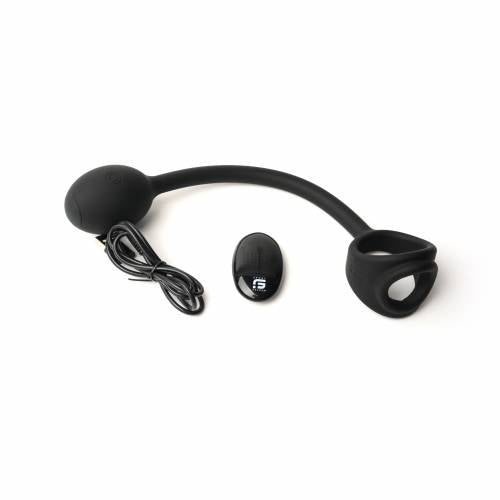 MOTOVibe - Buzz Lock - Anello fallico estensibile e separatore di testicoli con plug anale vibrante - Erotiekvoordeel.nl