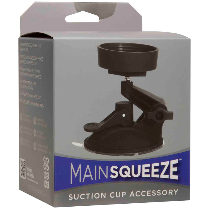 Main Squeeze - Zuignap - Masturbator Accessoire - Zwart-Erotiekvoordeel.nl