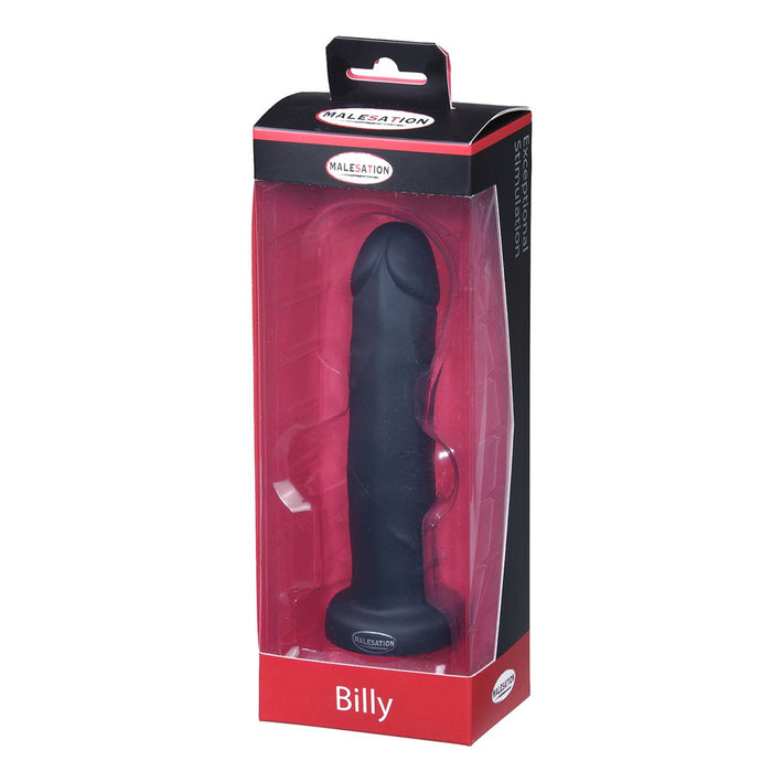 Malesation - Anaal Dildo - Billy - 17.5 x 3.6 cm - Zwart - Siliconen-Erotiekvoordeel.nl