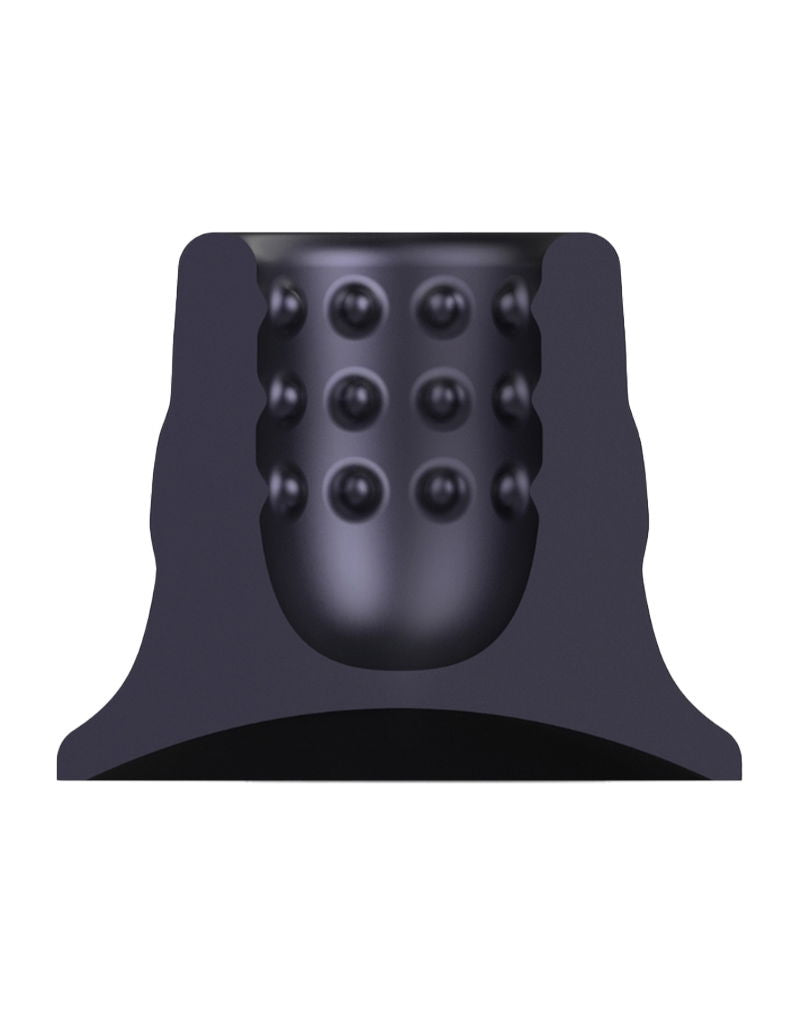 ManWan - Holden - Universal Wand Vibrator Holder with Suction Cup - Black Plum - Erotiekvoordeel.nl