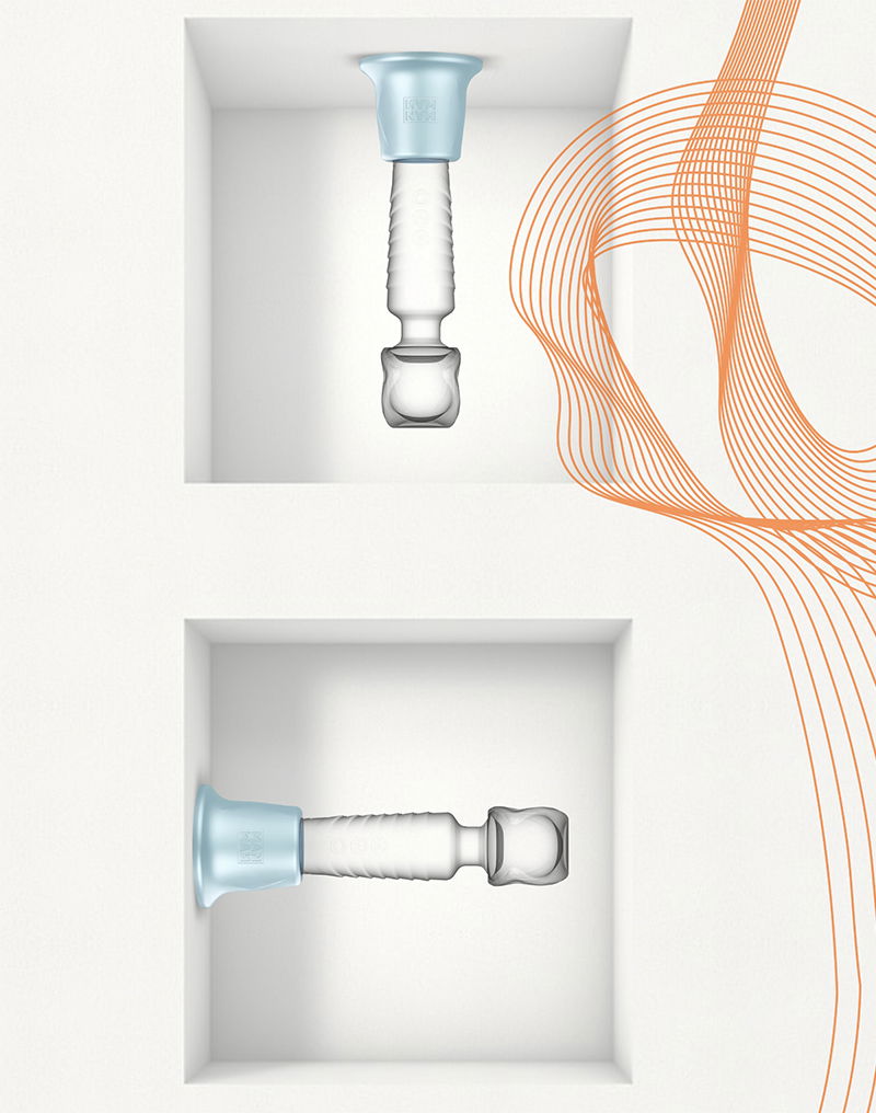 ManWan - Holden - Universal Wand Vibrator Holder with Suction Cup - Polar Blue-Erotiekvoordeel.nl