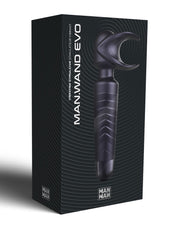 ManWan - Man.Wand EVO - Rechargeable Masturbator and Wand Vibrator - Black Plum-Erotiekvoordeel.nl