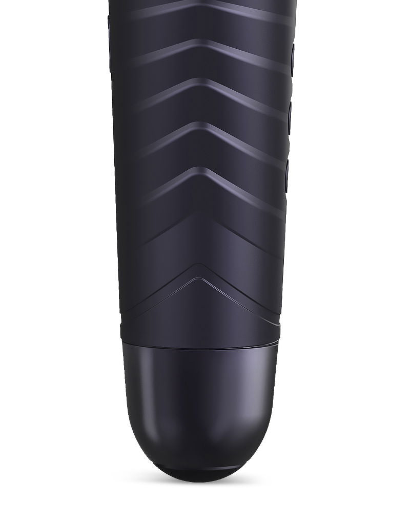 ManWan - Man.Wand EVO - Rechargeable Masturbator and Wand Vibrator - Black Plum-Erotiekvoordeel.nl