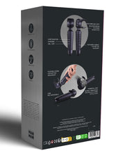 ManWan - Man.Wand EVO - Rechargeable Masturbator and Wand Vibrator - Black Plum-Erotiekvoordeel.nl