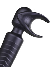 ManWan - Man.Wand EVO - Rechargeable Masturbator and Wand Vibrator - Black Plum-Erotiekvoordeel.nl