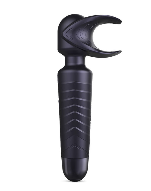 ManWan - Man. Wand EVO - Rechargeable Masturbator and Wand Vibrator - Black Plum-Erotiekvoordeel.nl