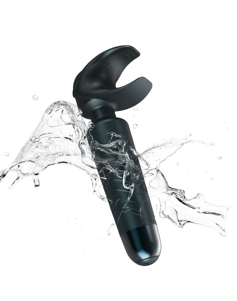 ManWan - Man.Wand EVO - Masturbateur rechargeable et vibromasseur à main - Gris pin - Erotiekvoordeel.nl