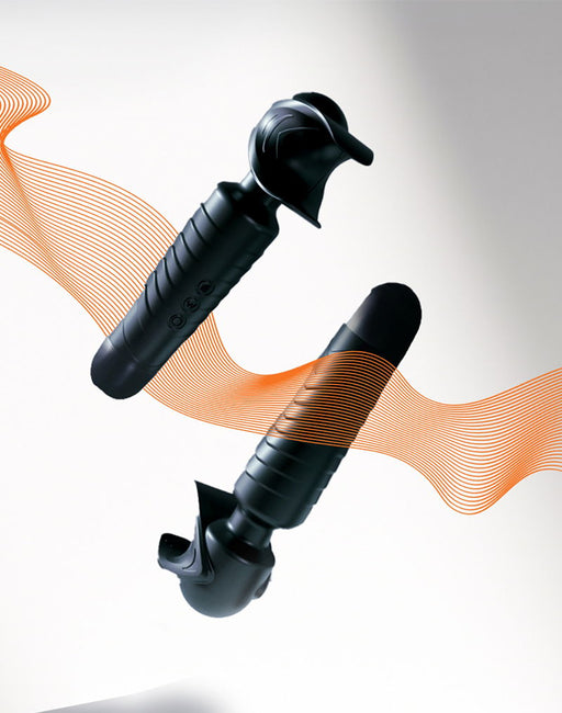 ManWan - Man.Wand EVO - Rechargeable Masturbator and Wand Vibrator - Pine Gray-Erotiekvoordeel.nl