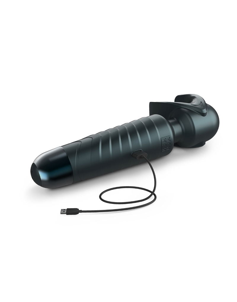 ManWan - Man.Wand EVO - Masturbateur rechargeable et vibromasseur à main - Gris pin - Erotiekvoordeel.nl