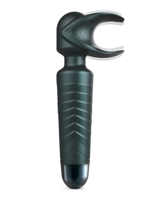 ManWan - Man.Wand EVO - Rechargeable Masturbator and Wand Vibrator - Pine Gray-Erotiekvoordeel.nl