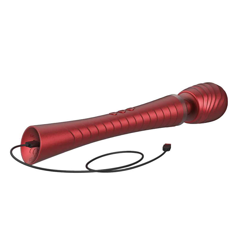 ManWan - Man.Wand Edgy - Wand Vibrator for Her & Him - Red Velvet-Erotiekvoordeel.nl