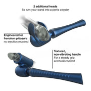 ManWan - Man.Wand Edgy - Wand Vibrator for Her & Him - Stellar Blue-Erotiekvoordeel.nl