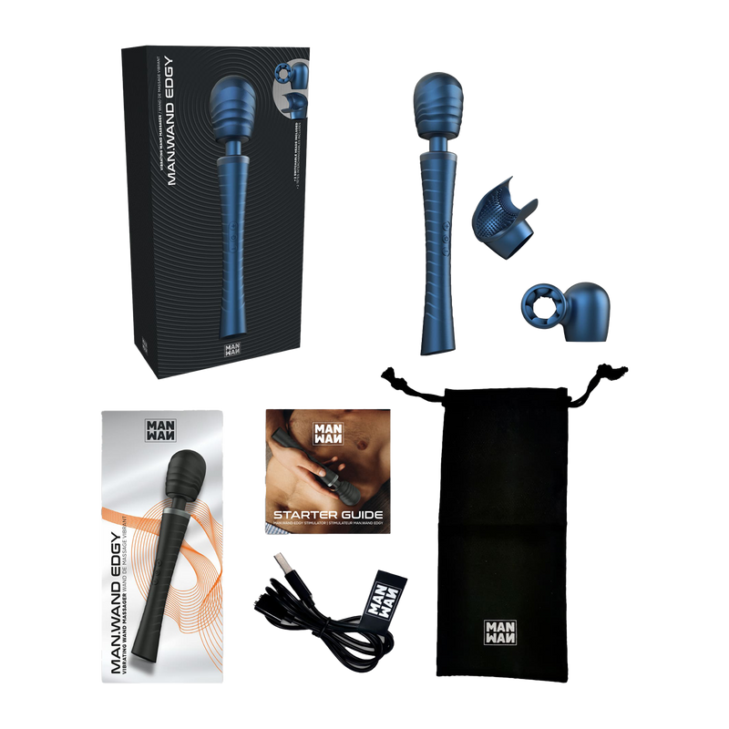 ManWan - Man.Wand Edgy - Wand Vibrator for Her & Him - Stellar Blue-Erotiekvoordeel.nl