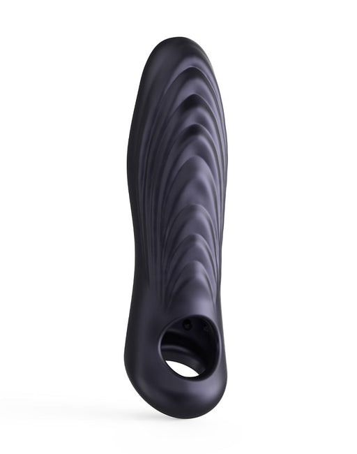 ManWan - Ryzer MAX - Penis Extender and Soft Masturbation Sleeve - Black Plum-Erotiekvoordeel.nl