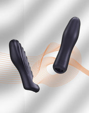ManWan - Ryzer - Extenseur pénien et manchon de masturbation souple - Black Plum-Erotiekvoordeel.nl