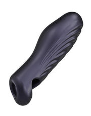 ManWan - Ryzer - Extenseur pénien et manchon de masturbation souple - Black Plum-Erotiekvoordeel.nl