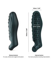 ManWan - Ryzer - Extenseur pénien et manchon de masturbation souple - Pine Grey-Erotiekvoordeel.nl