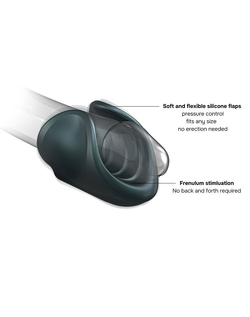 ManWan - Starter - Masturbateur rechargeable - Gris pin - Erotiekvoordeel.nl