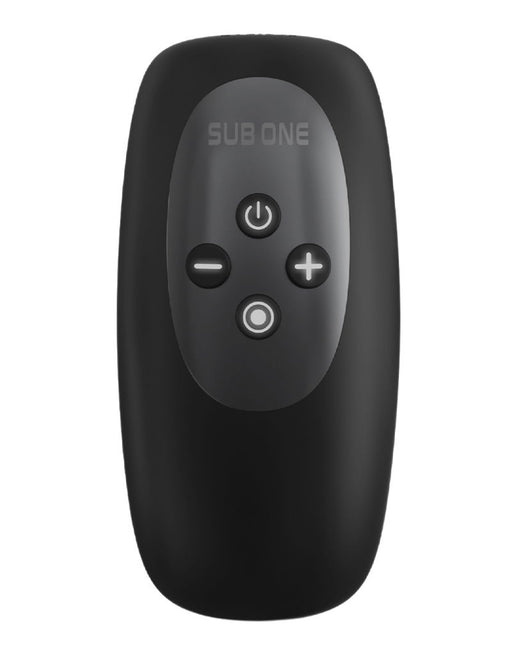ManWan - Sub One - Vibrating Masturbator with Tapping Feature - Infinity Black-Erotiekvoordeel.nl