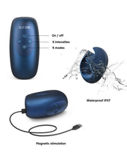 ManWan - Sub One - Vibrating Masturbator with Tapping Feature - Stellar Blue-Erotiekvoordeel.nl