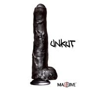 Massive - Big Black Cocks - Unkut - Onbesneden Dildo - PVC - 35 x 6,5 cm-Erotiekvoordeel.nl