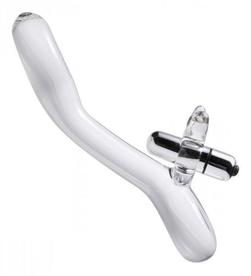 Master Series - Glazen Rabbit Vibrator - Damaru-Erotiekvoordeel.nl
