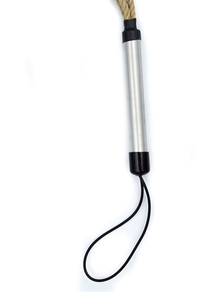 Mister B - Impact Zweep Van Hennep Touw - Hemp - Dubbele Lus - Lengte 32 cm-Erotiekvoordeel.nl