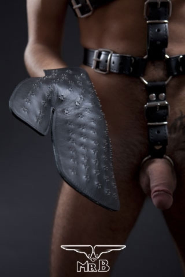 Mister B - Leather Spiked Glove - Right Hand - Erotiekvoordeel.nl
