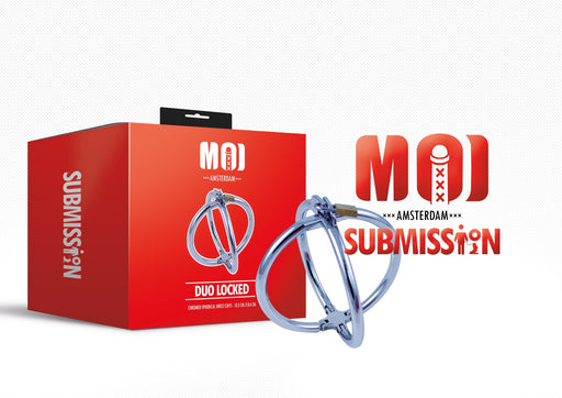 Moi - Duo Locked - Verchromte kugelförmige Handfesseln - Edelstahl - Silber - Erotiekvoordeel.nl