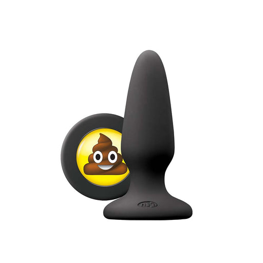 Moji's - SHT - Buttplug met Emoji - Medium - Zwart-Erotiekvoordeel.nl