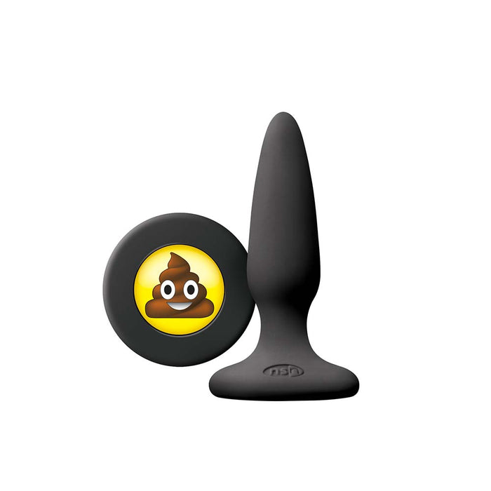 Moji's - SHT - Buttplug met Emoji - Small - Zwart-Erotiekvoordeel.nl