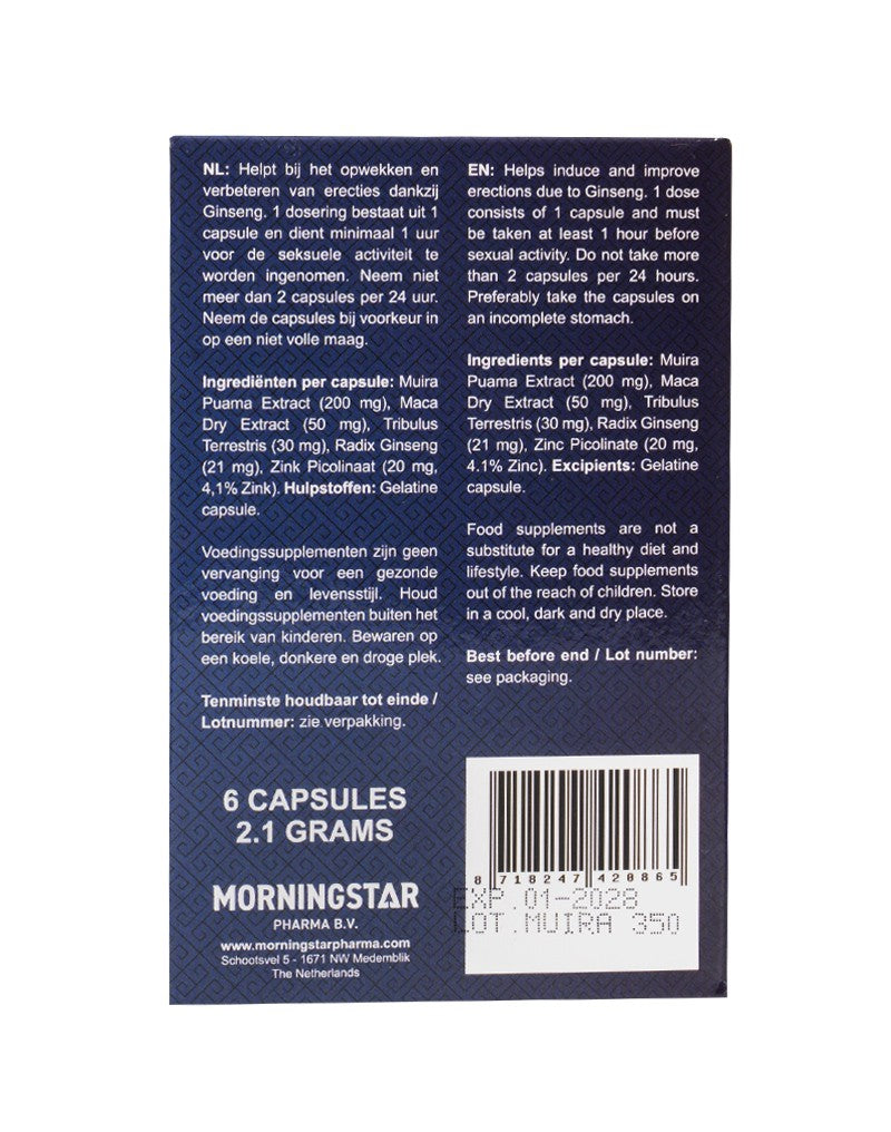 Morningstar - Libido Extreme Dark Blue 2.0 - Erotiekvoordeel.nl
