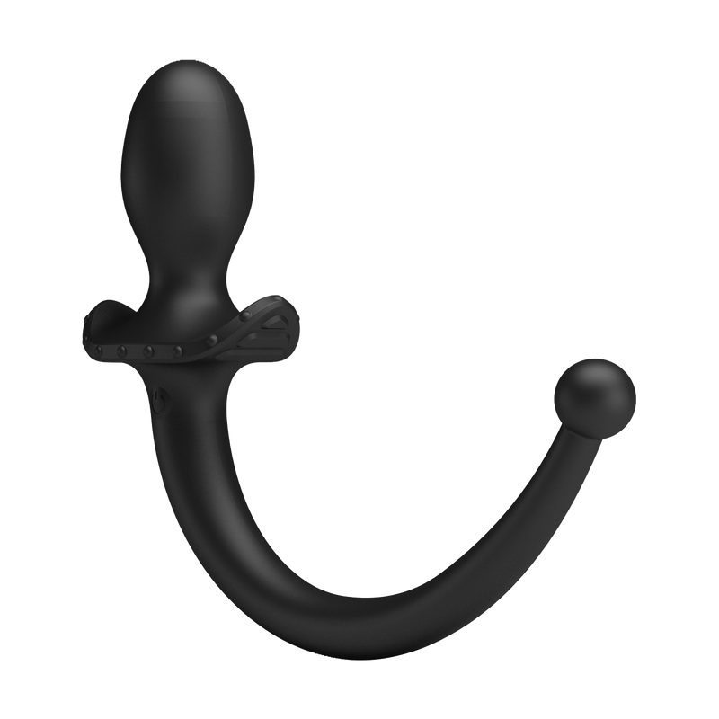 Mr. Play - Super Power - Vibrating Dog Tail Butt Plug with Remote Control - Black-Erotiekvoordeel.nl