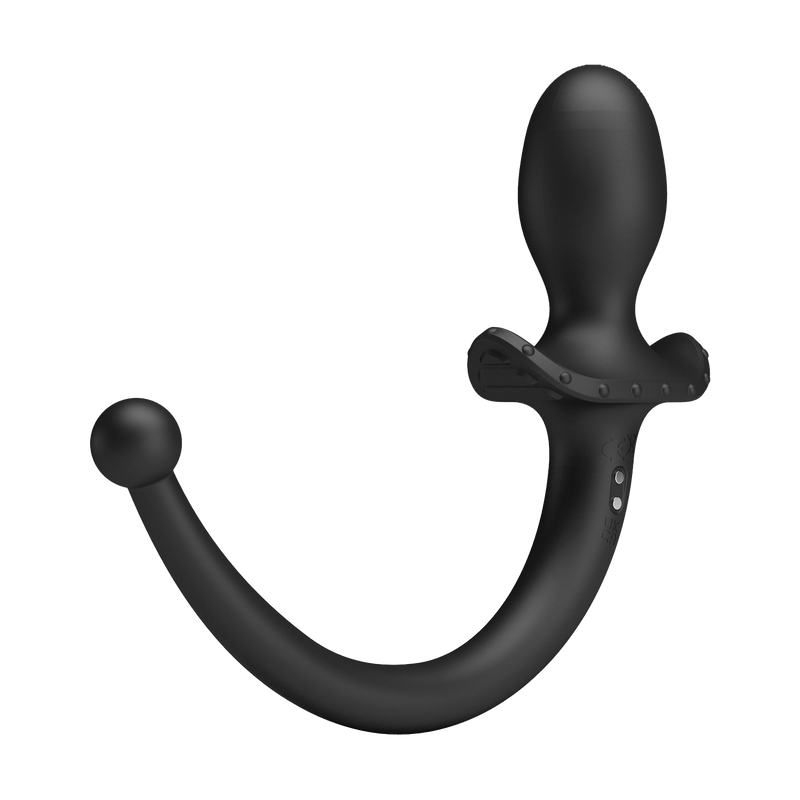Mr. Play - Super Power - Vibrating Dog Tail Butt Plug with Remote Control - Black-Erotiekvoordeel.nl
