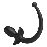 Mr. Play - Super Power - Vibrating Dog Tail Butt Plug with Remote Control - Black-Erotiekvoordeel.nl