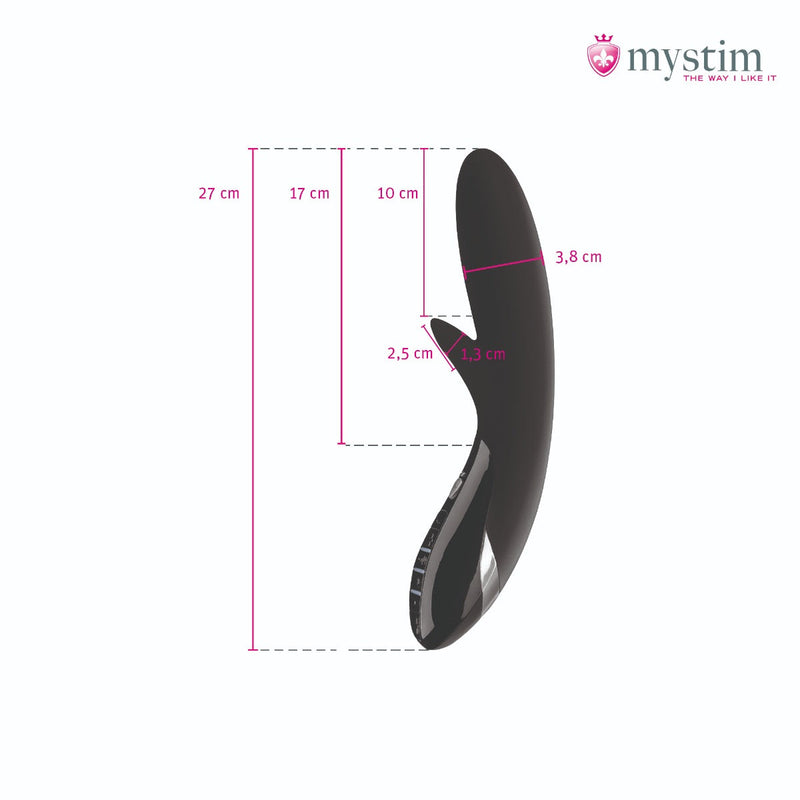 Mystim - Electrosex - Daring Danny - E-Stim Vibrator - Black Edition - Zwart-Erotiekvoordeel.nl