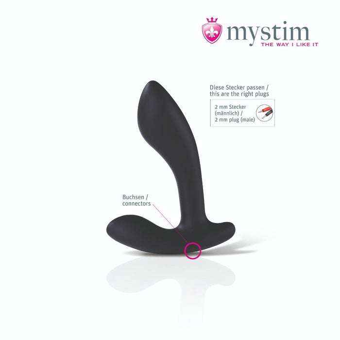 Mystim - Electrosex - Flexing Flavio - E-stim Prostate Stimulator - Black-Erotiekvoordeel.nl